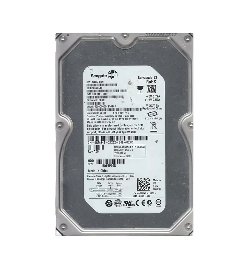 9BL14E-037 - Seagate BarraCuda ES 250GB 7200RPM SATA 3Gb/s 16MB Cache (CE) 3.5-inch Hard Drive