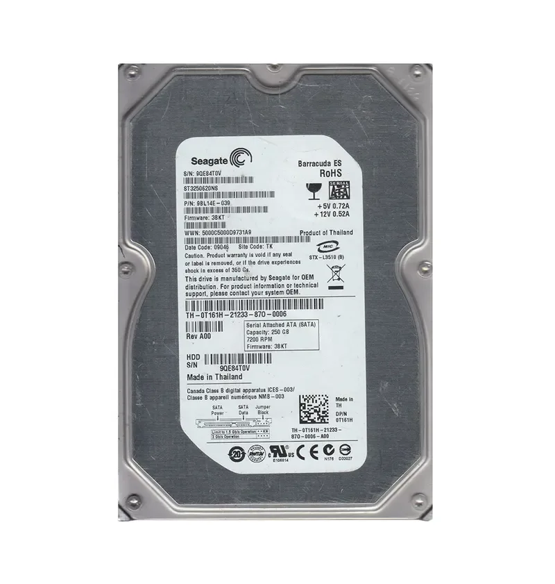 9BL14E-039 - Seagate BarraCuda ES 250GB 7200RPM SATA 3Gb/s 16MB Cache (CE) 3.5-inch Hard Drive