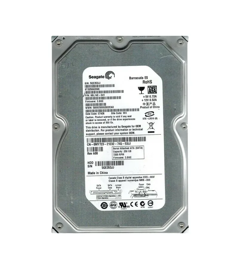 9BL14E-041 - Seagate BarraCuda ES 250GB 7200RPM SATA 3Gb/s 16MB Cache (CE) 3.5-inch Hard Drive