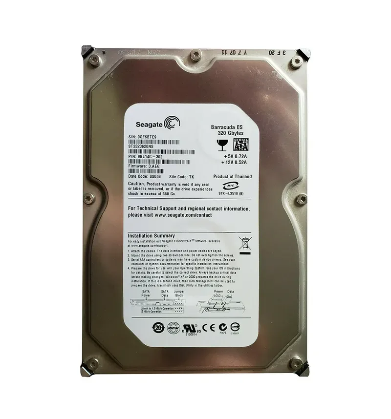 9BL14G-302 - Seagate 320GB 7200RPM SATA 3Gb/s 3.5-inch Hard Drive