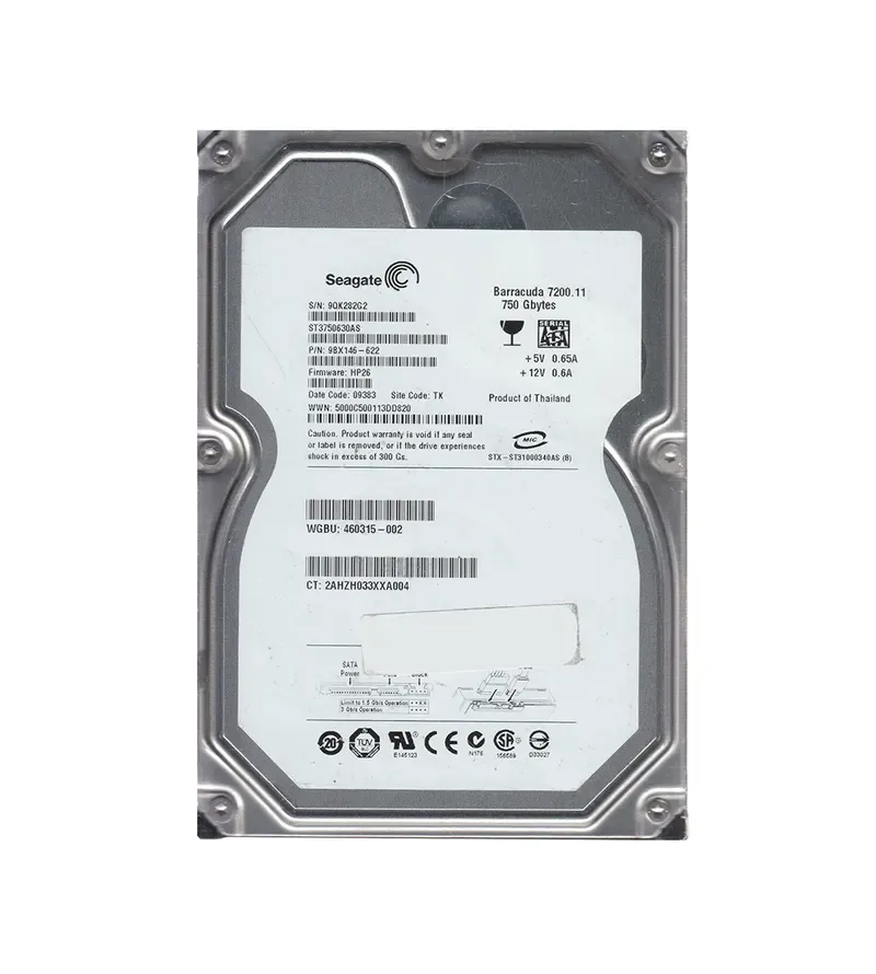 9BX146-622 - Seagate BarraCuda 7200.11 750GB 7200RPM SATA 3Gb/s 16MB Cache 3.5-inch Hard Drive