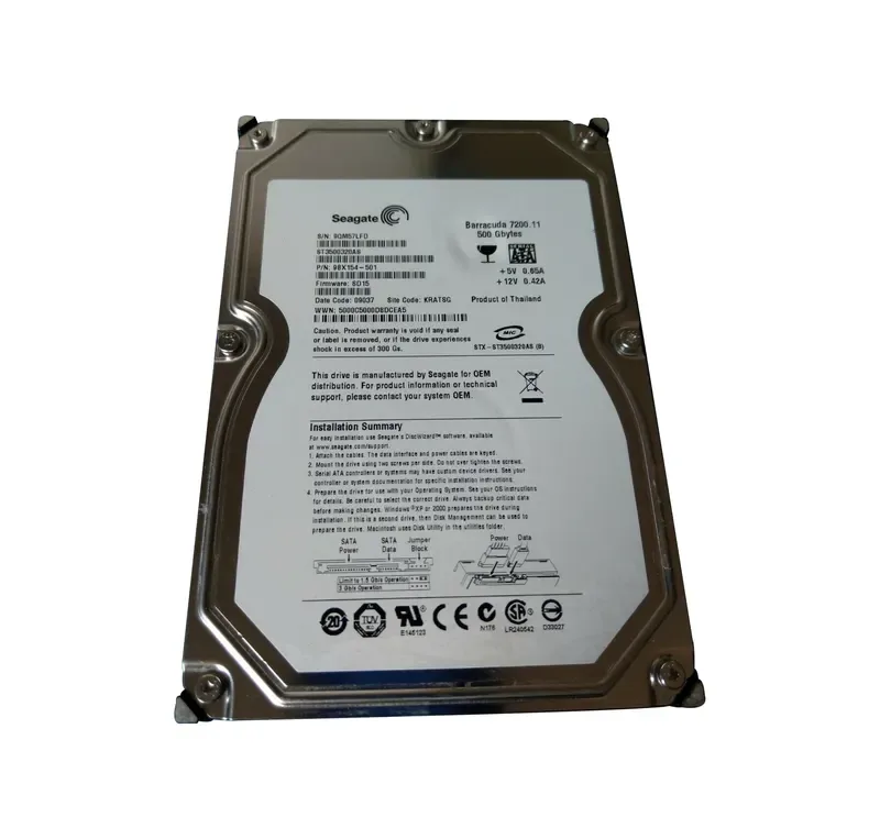 9BX154-501 - Seagate 500GB 7200RPM SATA 3Gb/s 3.5-inch Hard Drive