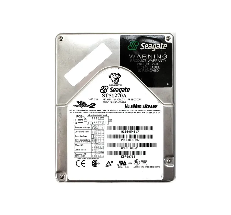 9C2005-317 - Seagate Medalist 1270SL 1.28GB 5400RPM IDE/ATA 128KB Cache 3.5-inch Hard Drive