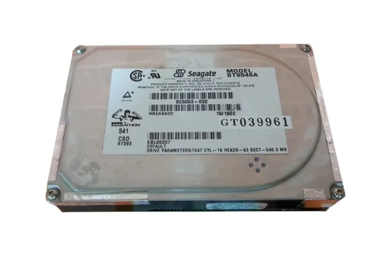9C5003-032 - Seagate Marathon 541 540MB 4500RPM IDE/ATA 120KB Cache 2.5-inch Hard Drive
