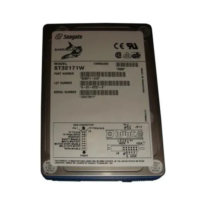 9C6011-010 - Seagate BarraCuda 4LP 2.1GB 7200RPM Wide Ultra SCSI 68-Pin 512KB Cache 3.5-inch Hard Drive
