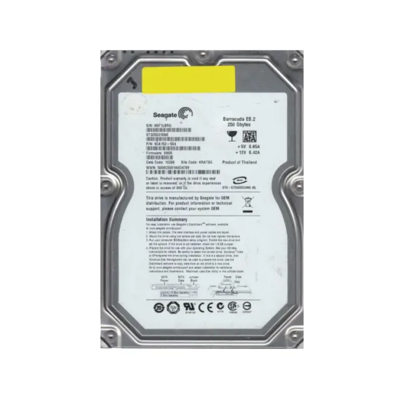 9CA152-504 - Seagate 250GB 7200RPM SATA 3Gb/s 32MB Cache 3.5-inch Hard Drive