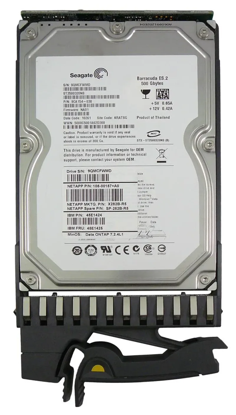 9CA154-038 - Seagate BarraCuda ES.2 500GB 7200RPM SATA 3Gb/s 32MB Cache 3.5-inch Hard Drive