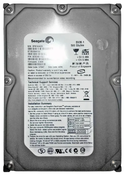 9CS048-501 - Seagate 500GB 7200RPM ATA 3.5-inch Hard Drive