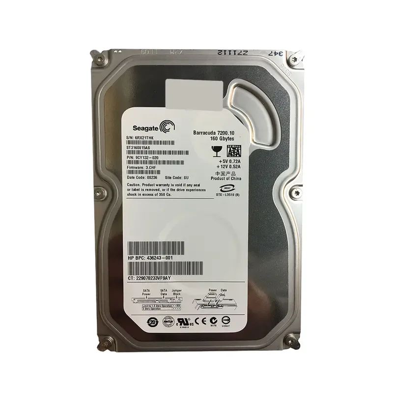 9CY132-020 - Seagate BarraCuda 7200.1 160GB 7200RPM SATA 3Gb/s 8MB Cache 3.5-inch Hard Drive