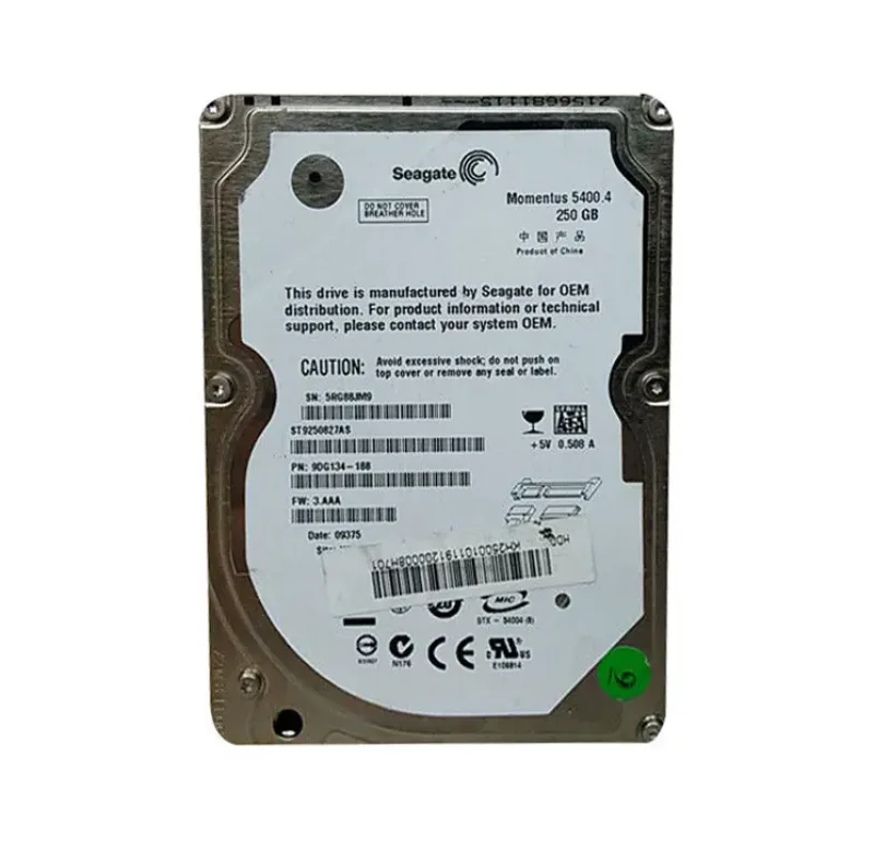 9DG134-188 - Seagate 250GB 5400RPM SATA 3Gb/s 2.5-inch Hard Drive