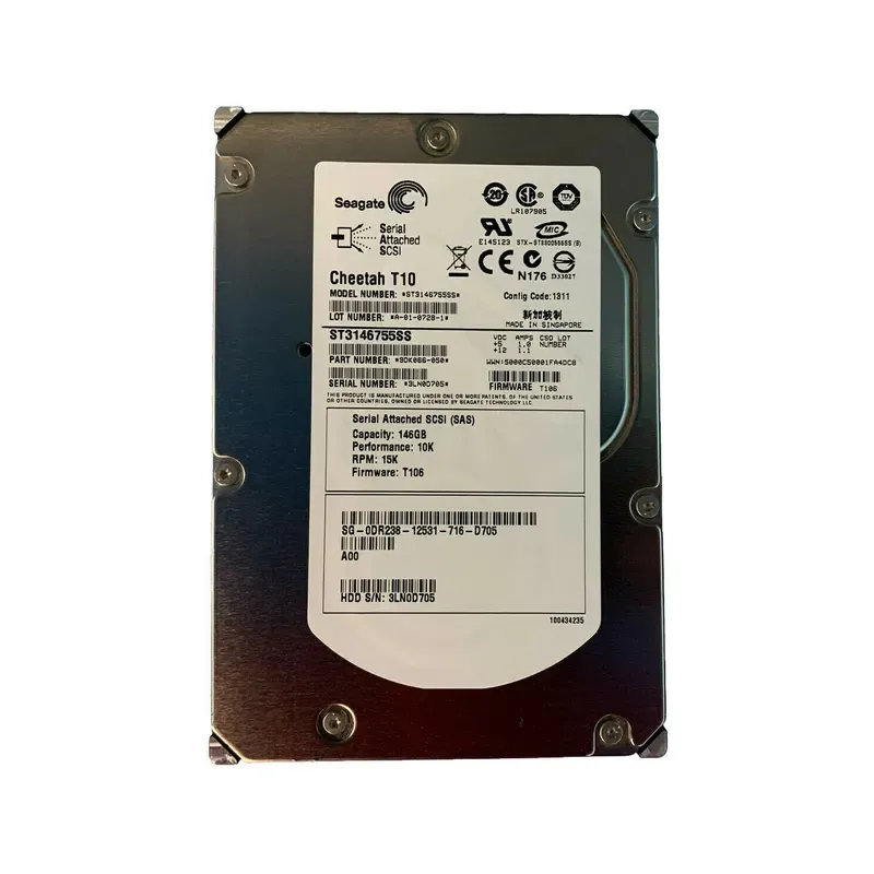 9DK066-050 - Seagate Cheetah T10 146.8GB 15000RPM SAS 3Gb/s 16MB Cache 3.5-inch Hard Drive