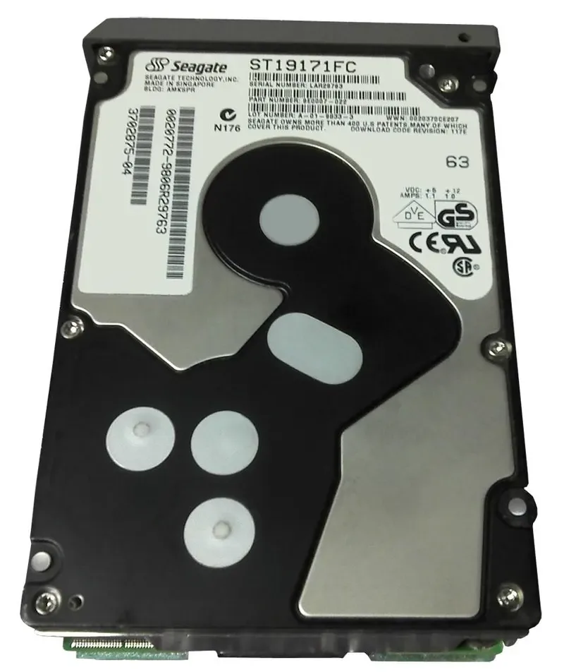 9E0007-022 - Seagate 9.1GB 7200RPM Fibre Channel 1MB Cache 3.5-inch Hard Drive