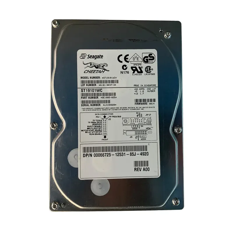 9E1005-025 - Dell 9.1GB 7200RPM Ultra-160 Wide SCSI 80-Pin Hard Drive