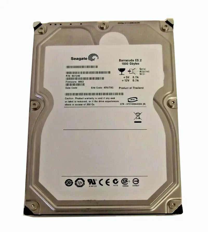 9EF248-999 - Seagate BarraCuda ES.2 1TB 7200RPM SAS 3Gb/s 16MB Cache 3.5-inch Hard Drive
