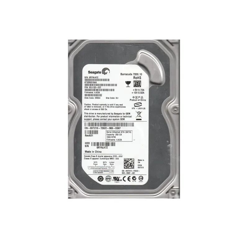 9EU132-037 - Seagate BarraCuda 7200.1 250GB 7200RPM SATA 3Gb/s 8MB Cache 3.5-inch Hard Drive