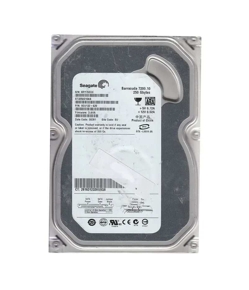 9EU132-620 - Seagate BarraCuda 7200.10 250GB 7200RPM SATA 3Gb/s 8MB Cache (CE) 3.5-inch Hard Drive