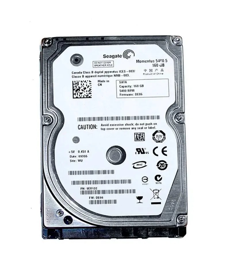 9EV132-310 - Seagate Momentus 5400.5 160GB 5400RPM SATA 3Gb/s 8MB Cache (CE) 2.5-inch Hard Drive
