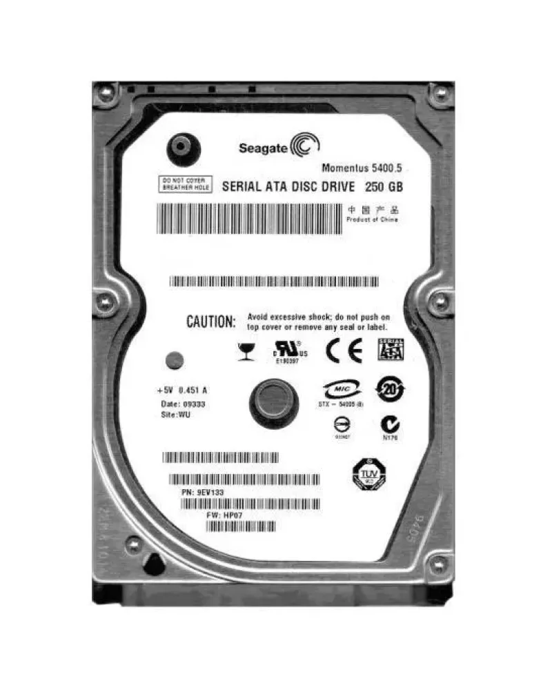 9EV133-800 - Seagate Momentus 5400.5 250GB 5400RPM SATA 3Gb/s 8MB Cache 2.5-inch Hard Drive