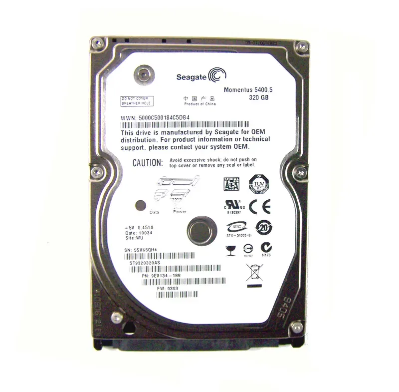 9EV134-188 - Seagate 320GB 5400RPM SATA 3Gb/s 2.5-inch Hard Drive