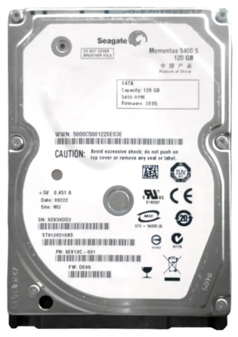 9EV13C-031 - Seagate 120GB 5400RPM SATA 3Gb/s 2.5-inch Hard Drive