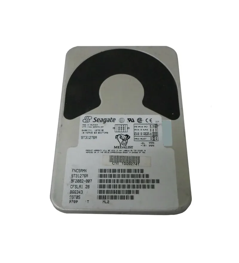 9F2002-007 - Seagate Medalist 1276 1.28GB 4500RPM IDE/ATA 64KB Cache (CE) 3.5-inch Hard Drive
