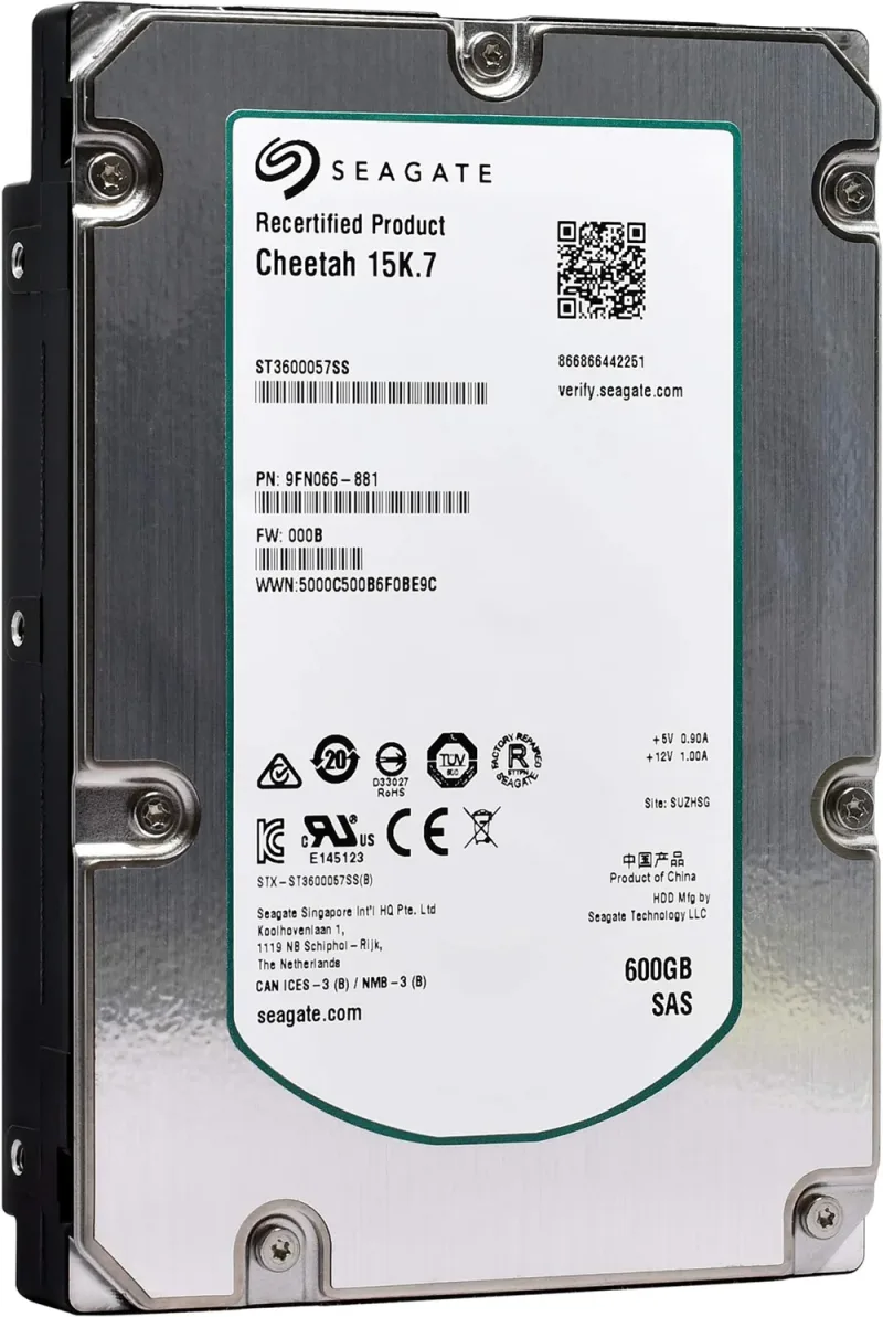 Seagate 9FM004-030 Cheetah 15K.7 Series 450GB 15000RPM Fibre Channel 4Gb/s 16MB Cache (CE) 3.5-Inch Hard Drive