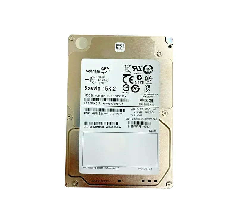 9FT066-007 - Seagate Savvio 15K.2 72.8GB 15000RPM SAS 6Gb/s 16MB Cache 2.5-inch Hard Drive