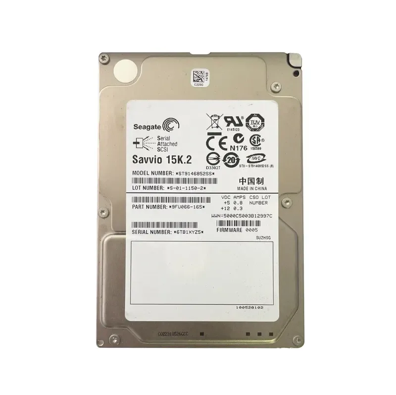 9FU066-165 - Seagate Savvio 15K.2 146.8GB 15000RPM SAS 6Gb/s 16MB Cache (CE) 2.5-inch Hard Drive