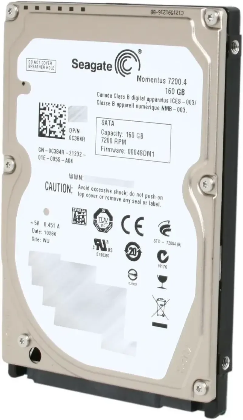 Seagate 9FW144-700 Momentus 7200.2 Series 200GB 7200RPM SATA 3Gb/s 16MB Cache (CE) 2.5-Inch Hard Drive. In Stock