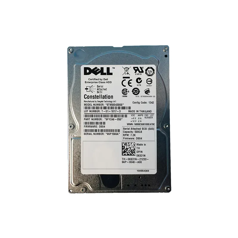 9FY246-050 - Seagate 500GB 7200RPM SAS 6Gb/s SFF 2.5-inch Hard Drive