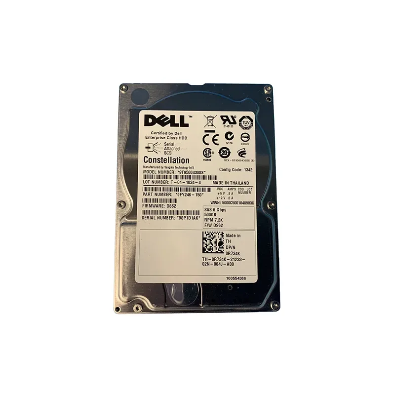9FY246-150 - Seagate 500GB 7200RPM SAS 6Gb/s SFF 2.5-inch Hard Drive