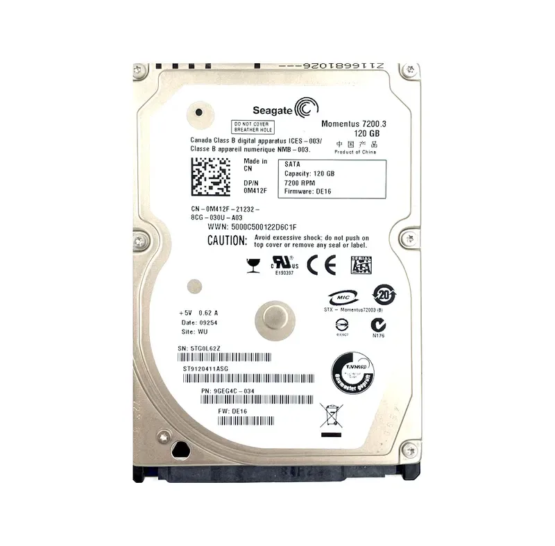 9GEG4C-034 - Seagate 120GB 7200RPM SATA 3Gb/s 2.5-inch Hard Drive
