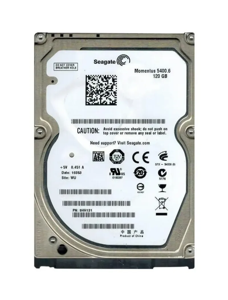 9HH131-500 - Seagate Momentus 5400.6 120GB 5400RPM SATA 3Gb/s 8MB Cache (CE) 2.5-inch Hard Drive