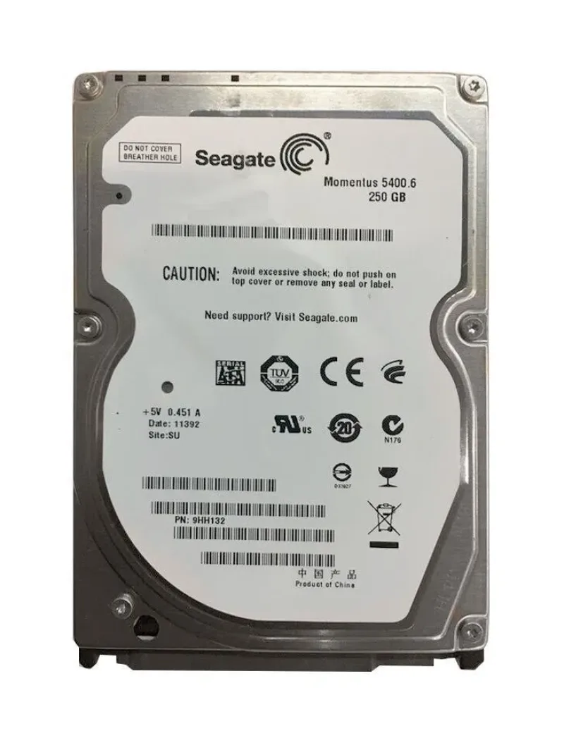 9HH132-070 - Seagate Momentus 5400.6 250GB 5400RPM SATA 3Gb/s 8MB Cache 2.5-inch Hard Drive