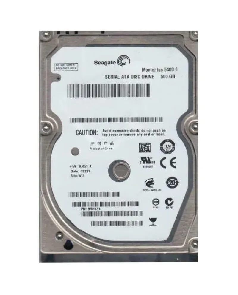 9HH134-073 - Seagate Momentus 5400.6 500GB 5400RPM SATA 3Gb/s 8MB Cache 2.5-inch Hard Drive