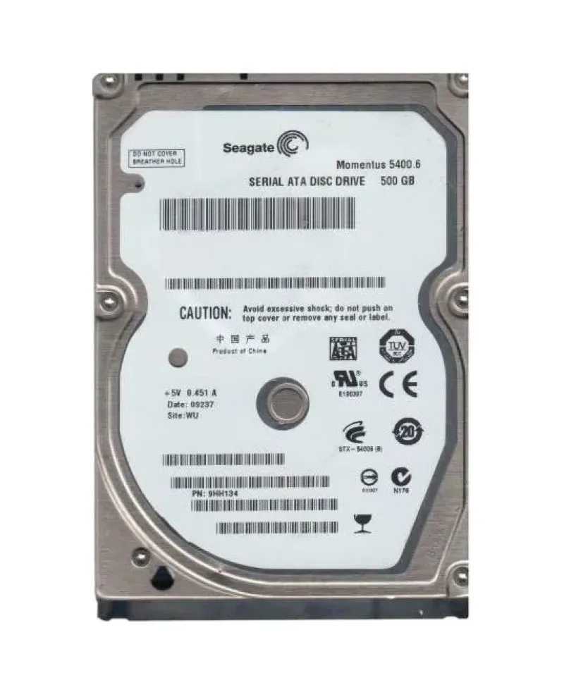 9HH134-504 - Seagate Momentus 5400.6 500GB 5400RPM SATA 3Gb/s 8MB Cache 2.5-inch Hard Drive