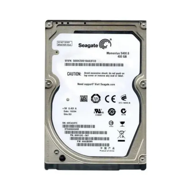 9HH13G-567 - Seagate 400GB 5400RPM SATA 3Gb/s 2.5-inch Hard Drive