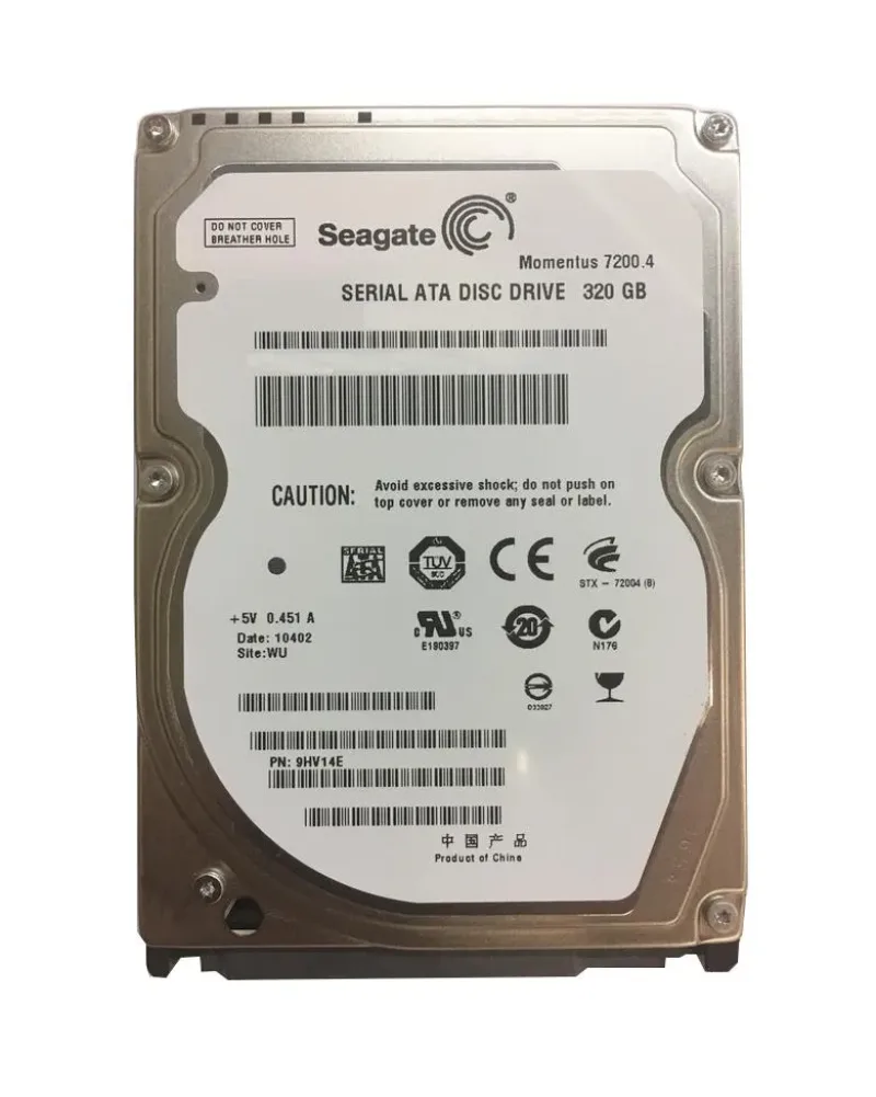9HV14E-002 - Seagate Momentus 7200.4 320GB 7200RPM SATA 3Gb/s 16MB Cache 2.5-inch Hard Drive