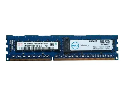 9J5WFC - Dell 4GB DDR3-1333MHz PC3-10600 ECC Registered CL9 240-Pin DIMM 1.35V Low Voltage Dual Rank Memory Module for PowerEdge Servers