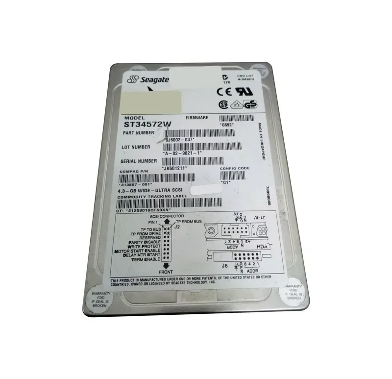 9J6002-037 - Seagate BarraCuda 4XL 4.5GB 7200RPM Wide Ultra SCSI 68-Pin 512KB Cache 3.5-inch Hard Drive