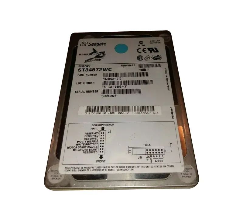 9J6003-010 - Seagate BarraCuda 4XL 4.55GB 7200RPM Wide Ultra SCSI 80-Pin 512KB Cache 3.5-inch Hard Drive