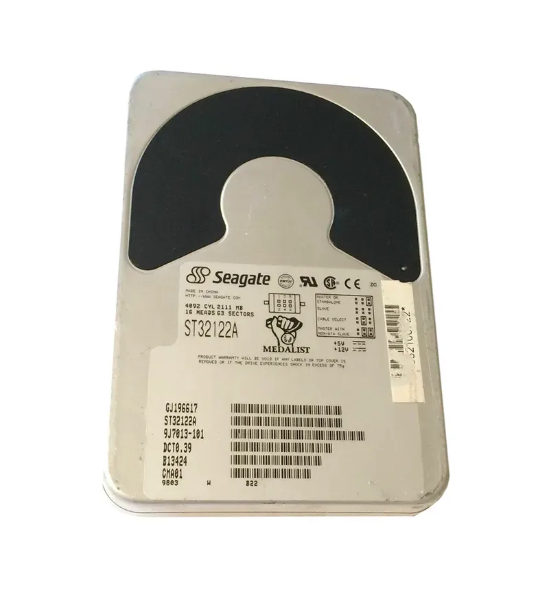 9J7013-101 - Seagate Medalist 2122 2.1GB 4500RPM IDE Ultra ATA/33 (ATA-4) 128KB Cache (CE) 3.5-inch Hard Drive