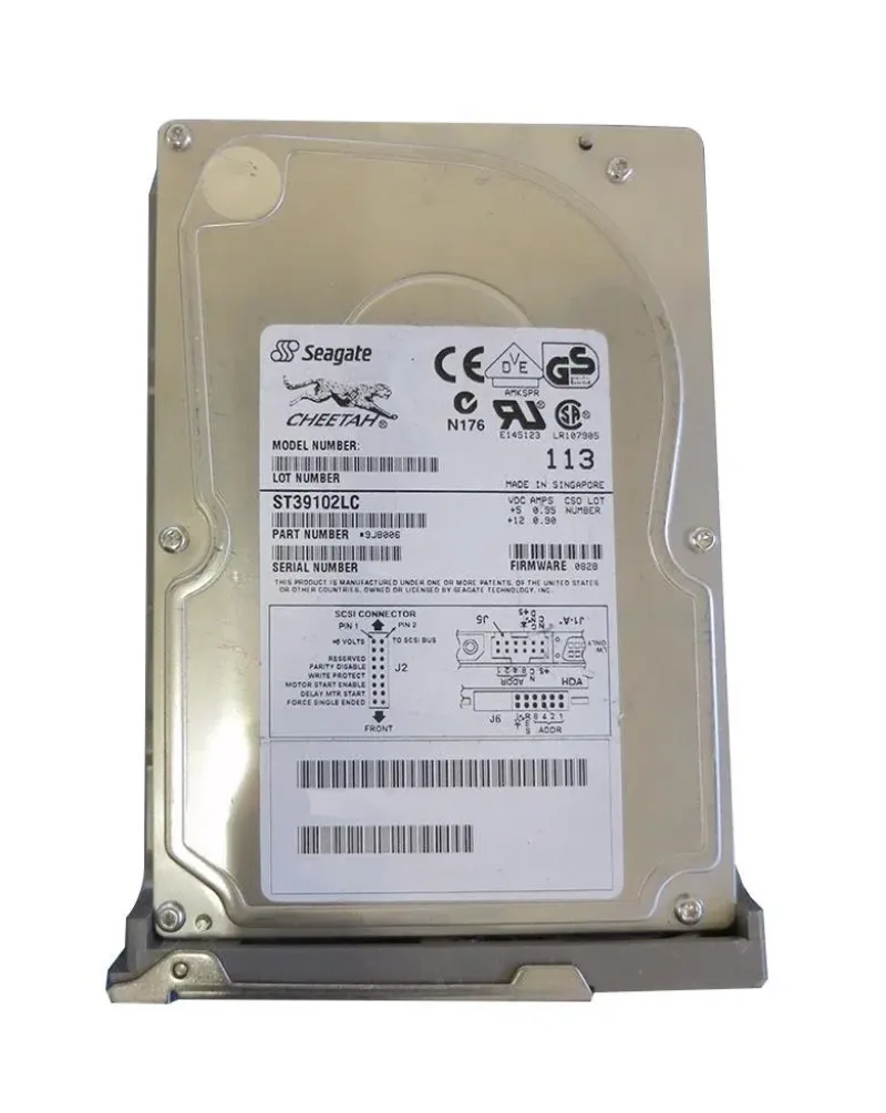 9J8006-033 - Seagate Cheetah 9LP 9.1GB 10000RPM Wide Ultra2 SCSI 80-Pin 1MB Cache 3.5-inch Hard Drive