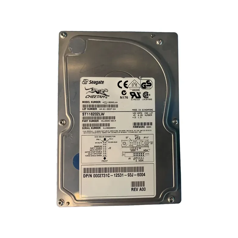 9J9005-001 - Seagate Cheetah 18.2GB 10000RPM Wide Ultra2 SCSI 68-Pin 1MB Cache 3.5-inch Hard Drive