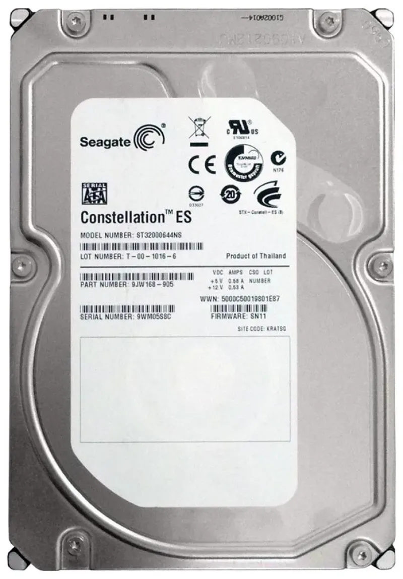 9JW168-905 - Seagate Constellation ES 2TB 7200RPM SATA 3Gb/s 64MB Cache 3.5-inch Hard Drive