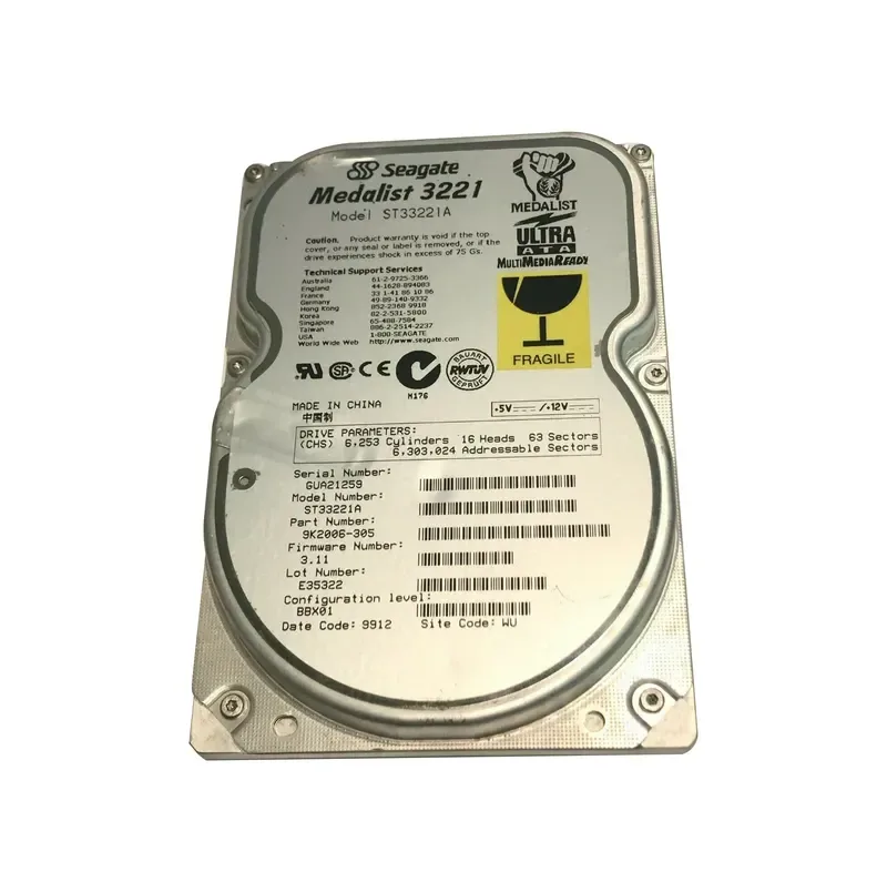 9K2006-305 - Seagate 3GB 5400RPM ATA-33 3.5-inch Hard Drive