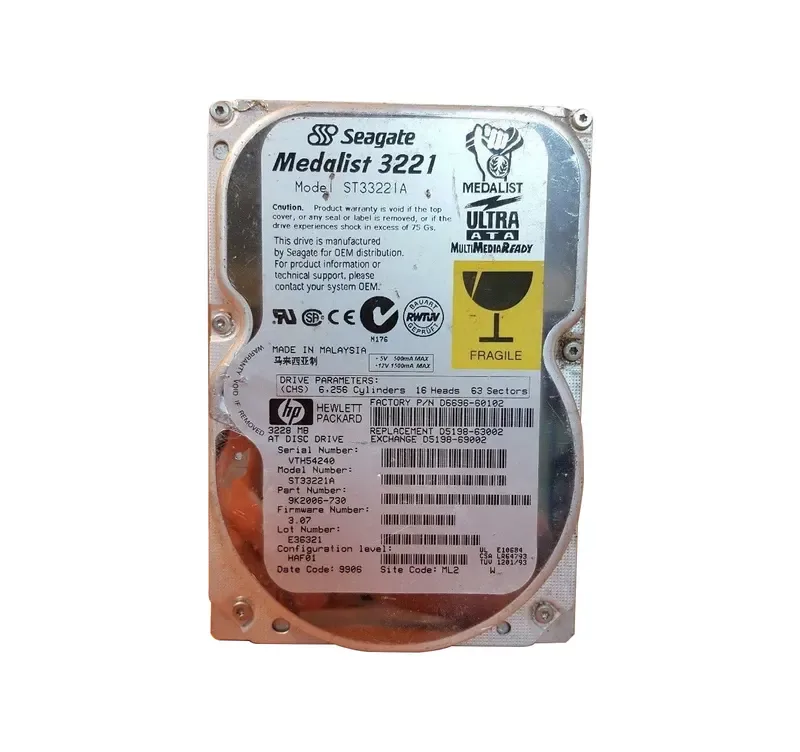 9K2006-730 - Seagate Medalist 3221 3.2GB 5400RPM ATA-33 128KB Cache 3.5-inch Hard Drive