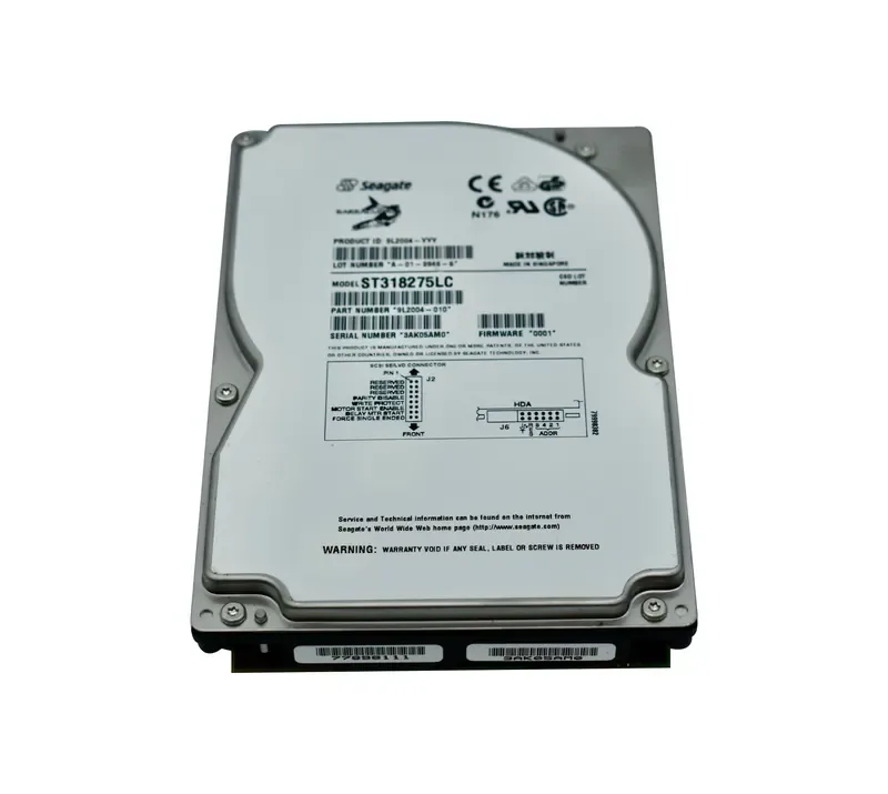 9L2004-010 - Seagate BarraCuda 18LP 18.2GB 7200RPM Wide Ultra2 SCSI 80-Pin 1MB Cache 3.5-inch Hard Drive