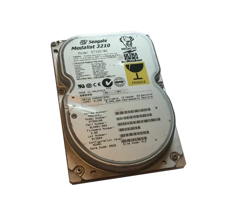 9L4001-303 - Seagate Medalist 3210 3.2GB 5400RPM ATA-33 256KB Cache 3.5-inch Hard Drive