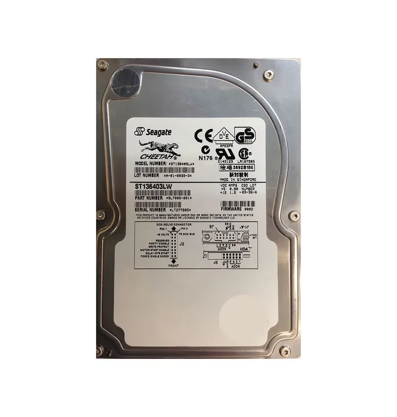 9L7005-001 - Seagate Cheetah 36.4GB 10000RPM Wide Ultra2 SCSI 68-Pin 1MB Cache 3.5-inch Hard Drive